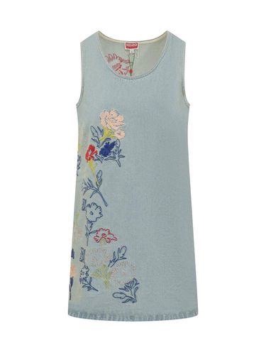 Kenzo Floral Patterned Denim Dress - Kenzo - Modalova