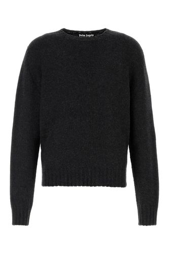 Black Wool Blend Sweater - Palm Angels - Modalova