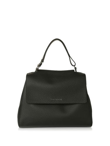 Borsa Sveva Media Black In Leather With Shoulder Strap - Orciani - Modalova