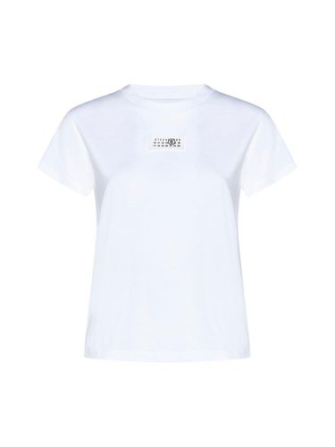 Logo Patch Crew Neck T-shirt - MM6 Maison Margiela - Modalova