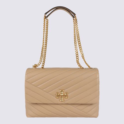 Beige Leather Kira Shoulder Bag - Tory Burch - Modalova