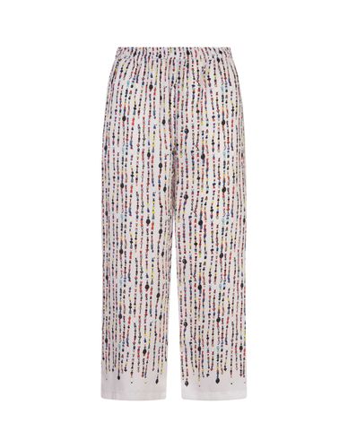 Trousers With Multicolour Bead Print - MSGM - Modalova