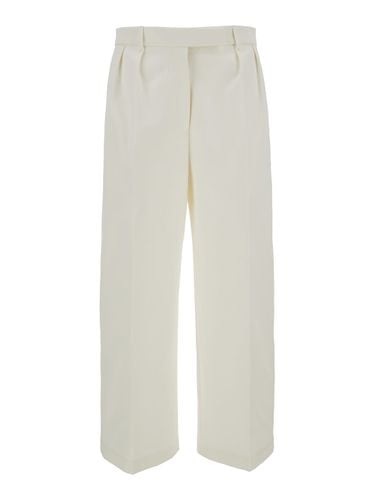 Relaxed Pants With 4bar Rwb Detail In Cotton Woman - Thom Browne - Modalova