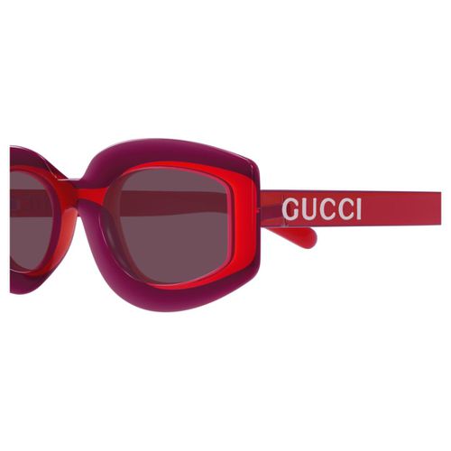 Curved Rectangle Sunglasses - Gucci Eyewear - Modalova