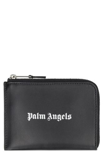 Palm Angels Leather Card Holder - Palm Angels - Modalova