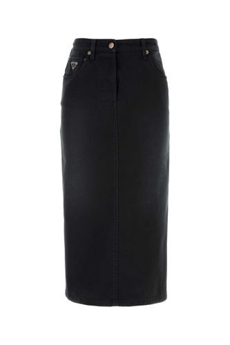Prada Black Denim Skirt - Prada - Modalova