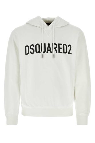 Dsquared2 White Cotton Sweatshirt - Dsquared2 - Modalova