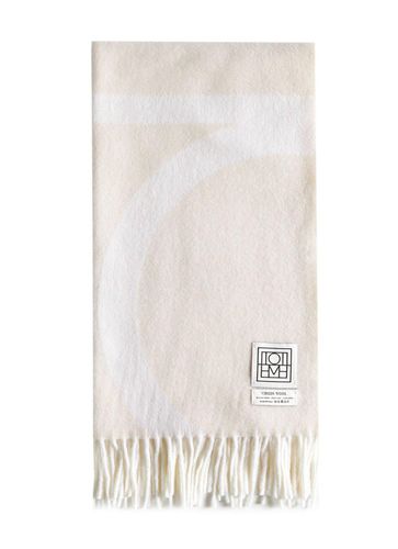 Monogram-intarsia Fringed-edge Scarf - Totême - Modalova