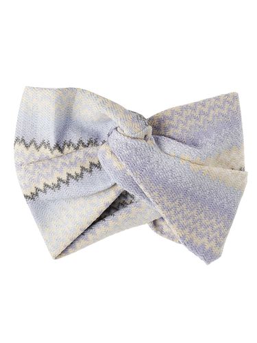 Zigzag Bow-detailed Knitted Headband - Missoni - Modalova