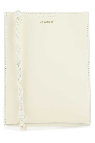 Ivory Leather Small Tangle Shoulder Bag - Jil Sander - Modalova
