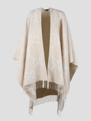 Reversible Jumbo Gg Cashmere Cape - Gucci - Modalova