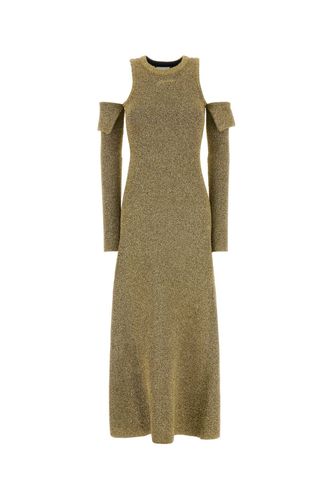 Ganni Gold Wool Blend Dress - Ganni - Modalova