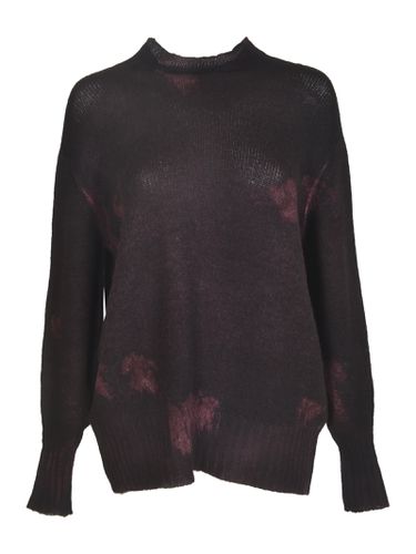 Tie-dye Rib Trim Knit Sweater - Avant Toi - Modalova