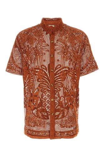 Copper Guipure Lace Tropical Shirt - Farm Rio - Modalova