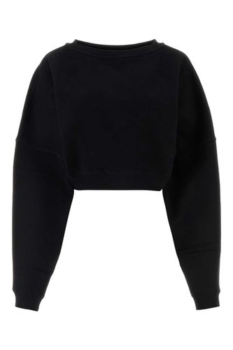 Black Cotton Sweatshirt - Saint Laurent - Modalova