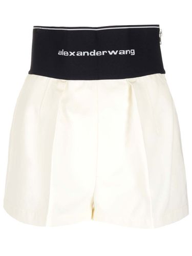 High Waist Cotton Shorts - Alexander Wang - Modalova