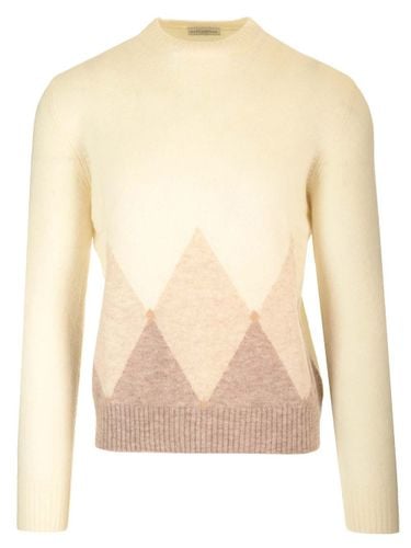 Double Yarn Cashmere Diamond Sweater - Ballantyne - Modalova