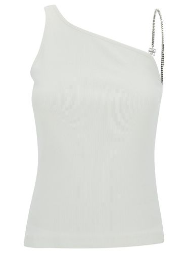 One-shoulder Top With 4g Chain In Stretch Cotton Woman - Givenchy - Modalova