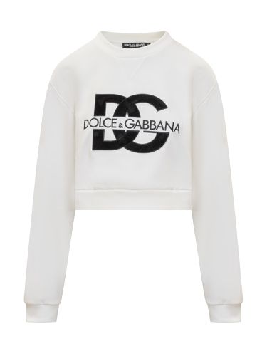 Jersey Sweatshirt With Dg Embroidery - Dolce & Gabbana - Modalova
