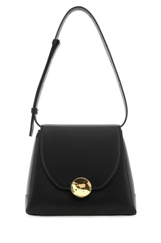 Black Leather Victor Shoulder Bag - Jil Sander - Modalova