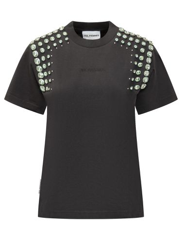 T-shirt With Rhinestones - Des Phemmes - Modalova