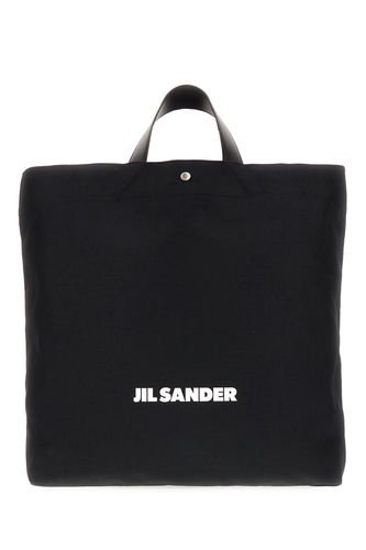 Black Canvas Shopping Bag - Jil Sander - Modalova