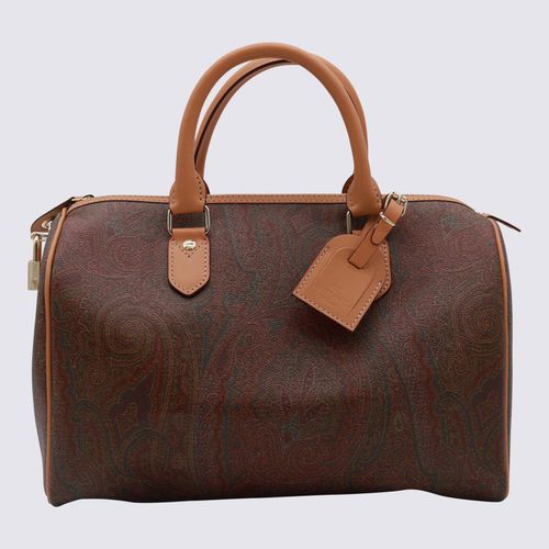 Etro Brown Leather Top Handle Bag - Etro - Modalova