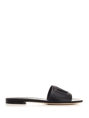 Sandals In Black Calfskin - Dolce & Gabbana - Modalova