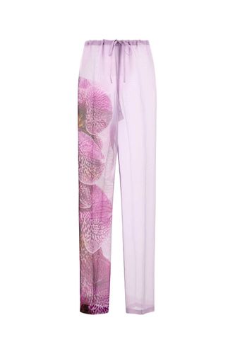 Lilac Crepe Pachas Pant - Dries Van Noten - Modalova