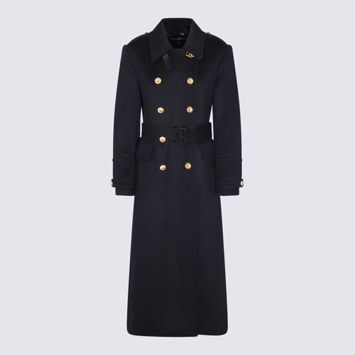 Tom Ford Dark Blue Wool Coat - Tom Ford - Modalova