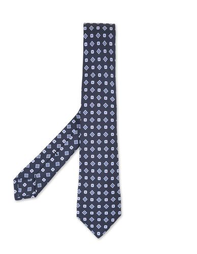 Tie With Geometric Micro Pattern - Kiton - Modalova