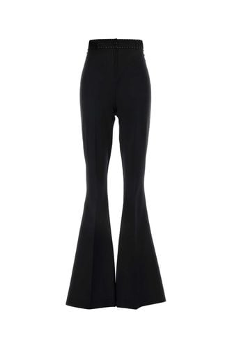 Black Stretch Wool Blend Bianca Pant - Hebe Studio - Modalova