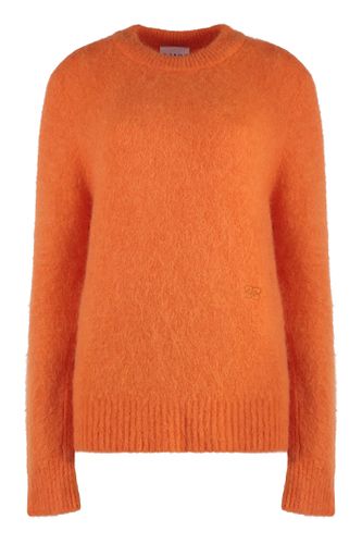 Ganni Wool-blend Crew-neck Sweater - Ganni - Modalova