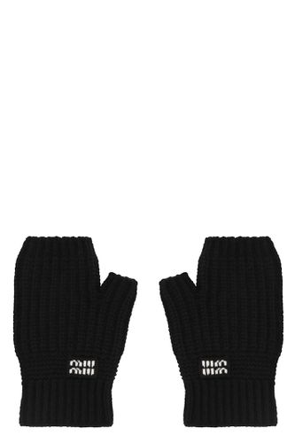 Miu Miu Wool And Cachemire Gloves - Miu Miu - Modalova