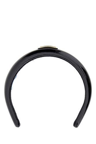 Prada Black Leather Hairband - Prada - Modalova