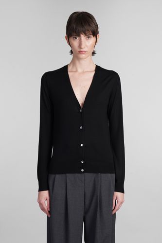 Theory Cardigan In Black Wool - Theory - Modalova