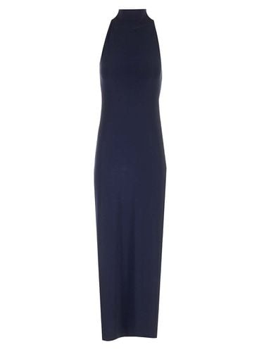 Halter Turtle Side Slit Gown - Norma Kamali - Modalova