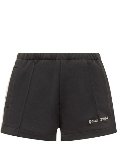 Black Polyester Sporty Shorts - Palm Angels - Modalova