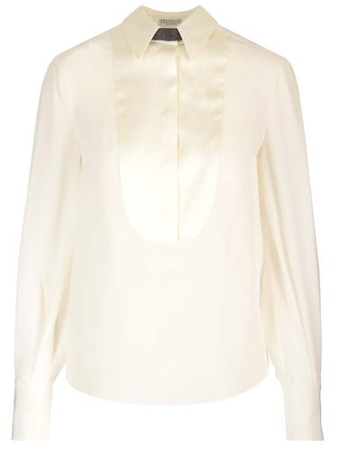 Stretch Silk Shirt - Brunello Cucinelli - Modalova