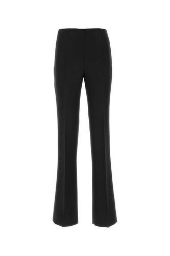 Ferragamo Black Viscose Blend Pant - Ferragamo - Modalova