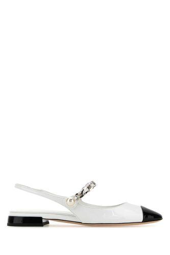 Miu Miu White Leather Ballerinas - Miu Miu - Modalova