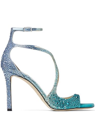 Azia 95 Sandal In Peacock With Crystals - Jimmy Choo - Modalova