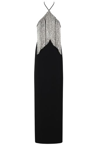 Amen L Dress In Crepe W Fringes - Amen - Modalova