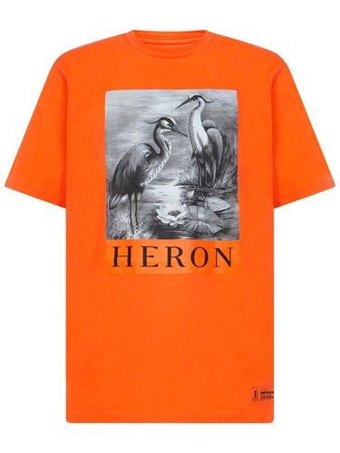 Logo Printed Crewneck T-shirt - HERON PRESTON - Modalova