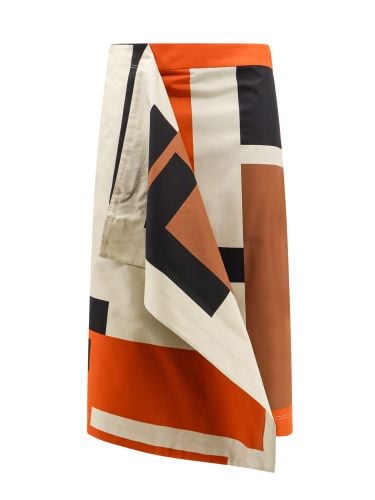 Multicolor Printed Poplin Skirt - Fendi - Modalova