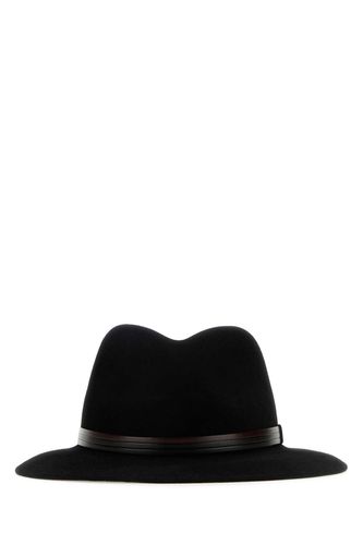 Borsalino Black Velour Hat - Borsalino - Modalova