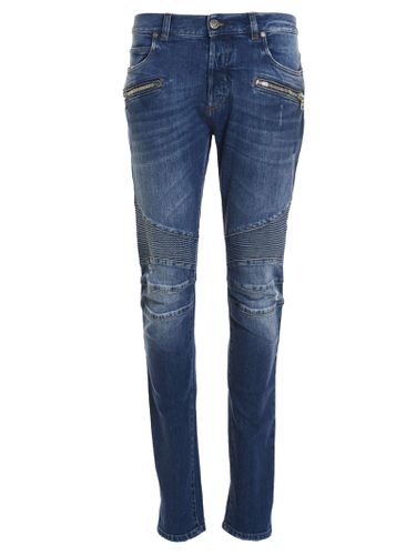 Balmain Zip Detail Jeans - Balmain - Modalova