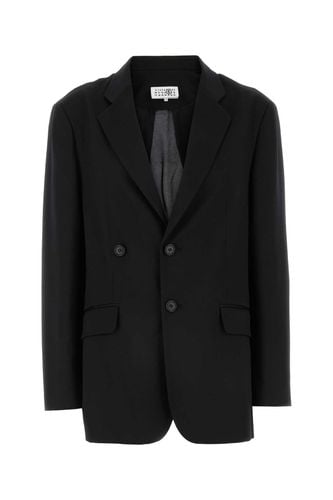 Stretch Polyester Blend Blazer - MM6 Maison Margiela - Modalova