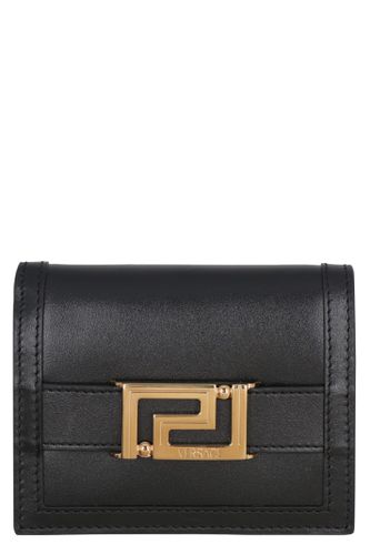 Greca Goddess Leather Wallet - Versace - Modalova