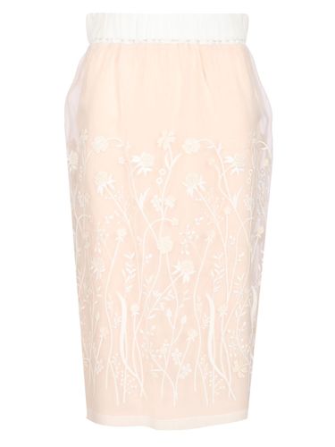 Parosh Embroidered Longuette Skirt - Parosh - Modalova